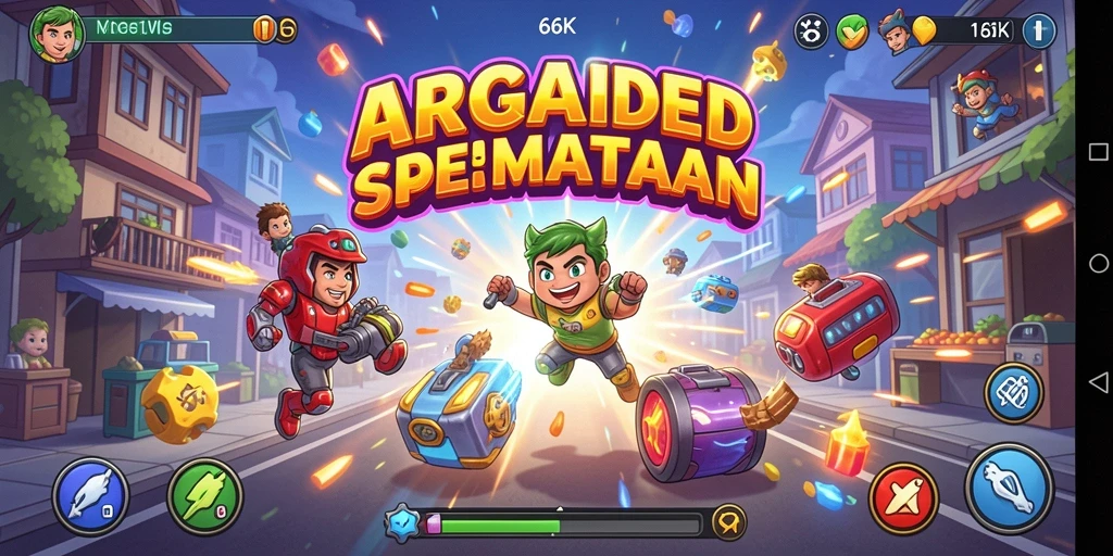Screenshot 66K menampilkan gameplay seru dan menarik dalam kategori Arcade.