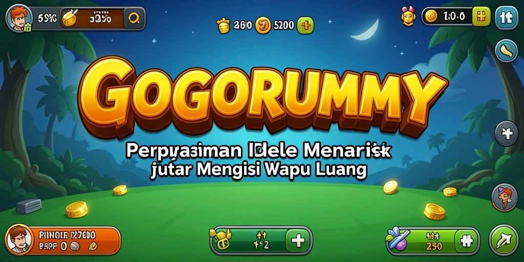 Screenshot GOGORUMMY menampilkan gameplay menyenangkan dan manajemen sumber daya.