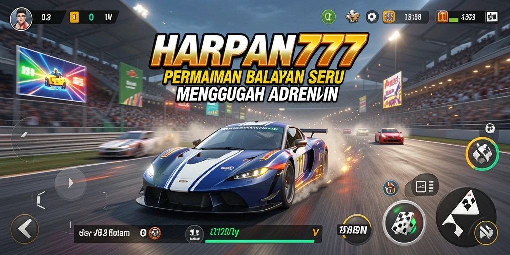 Tampilan grafis balapan yang memukau dari HARAPAN777.