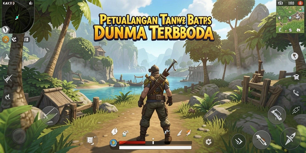 Screenshot gameplay KAKRP menampilkan petualangan seru di dunia terbuka.