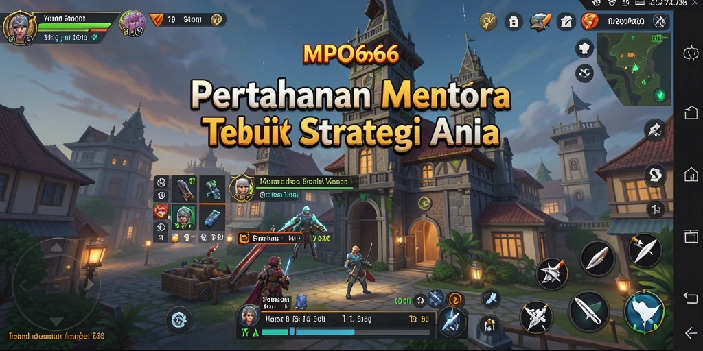 Screenshot gameplay MPO666 menunjukkan aksi pertahanan yang menegangkan.