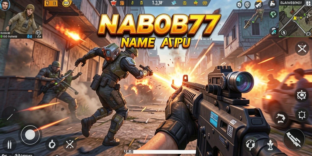Gameplay mendebarkan dari NABOB77 dalam pertempuran TPS.