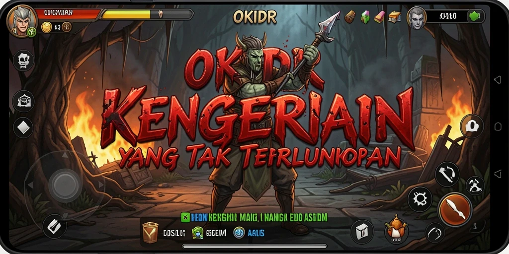 Screenshot menyeramkan dari gameplay OKIDR yang penuh ketegangan.