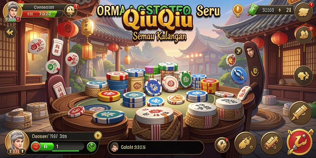 Screenshot gameplay QiuQiu yang penuh aksi di ORMASTOTO.