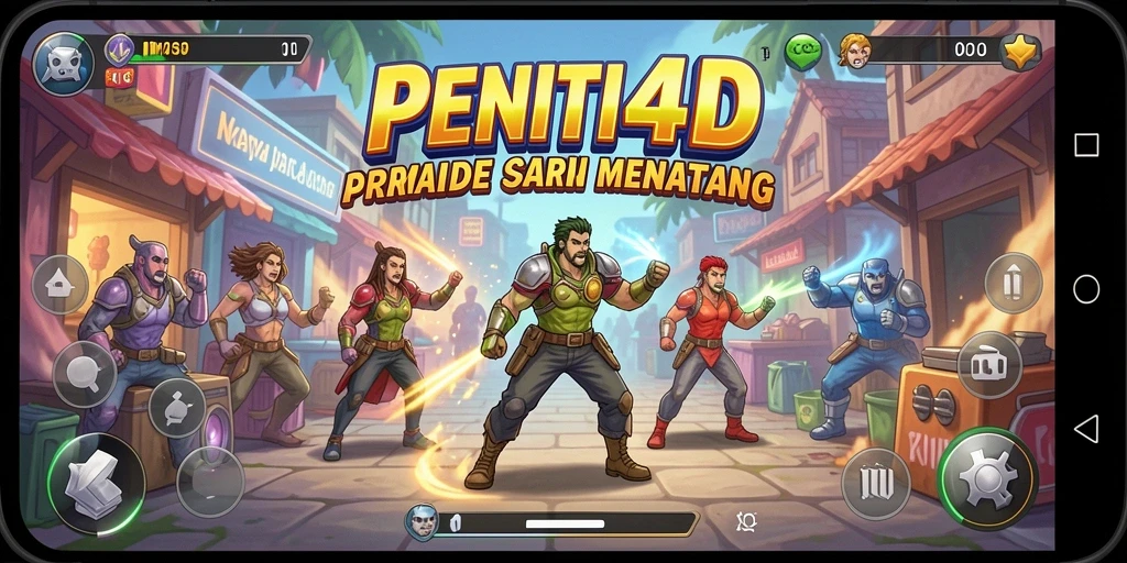 Tampilan gameplay seru dari PENITI4D dengan level yang menantang.
