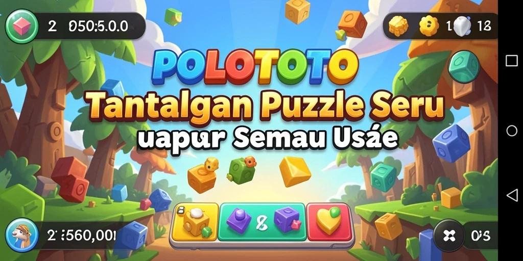 Tampilan gameplay <strong>POLOTOTO</strong> yang menarik dan menantang teka-teki.