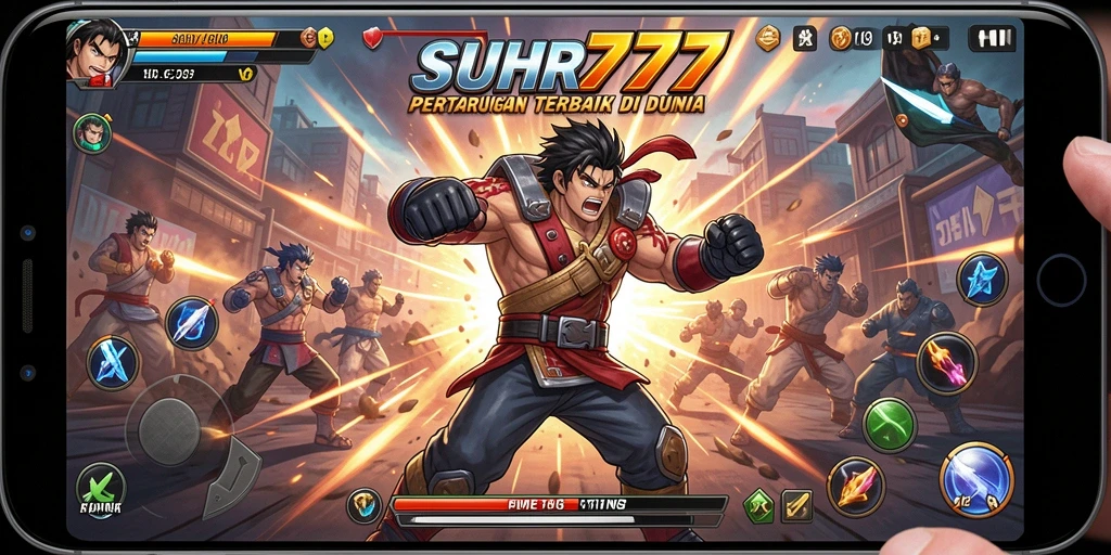 Tampilan gameplay seru dan aksi pertarungan di SUHU777.