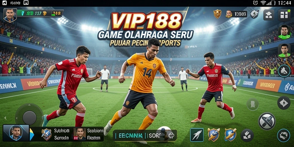 Tampilan gameplay seru dengan berbagai mode olahraga di VIP188.
